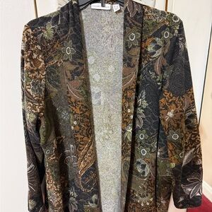 Susan Graver Multicolor Floral Blazer